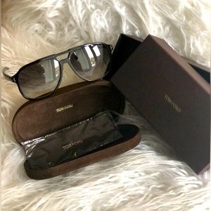 TOM FORD Men's Raoul Gradient Aviator Sunglasses